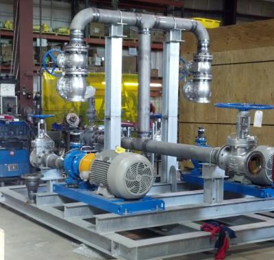 Spray System Feed Pump Skid under construction