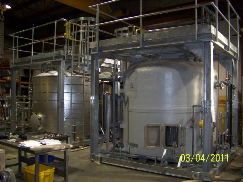 Chemical Feed with Tanks and Platforms