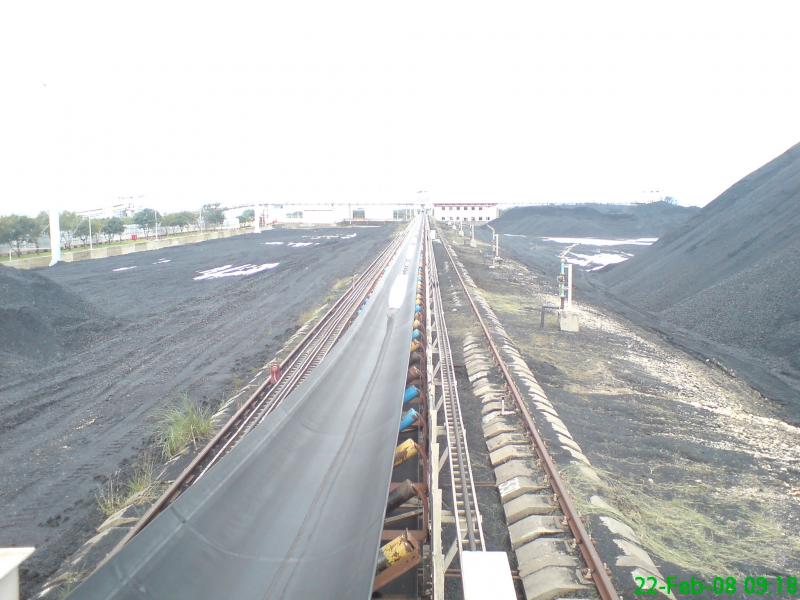 Spray System Installed along a Conveyor